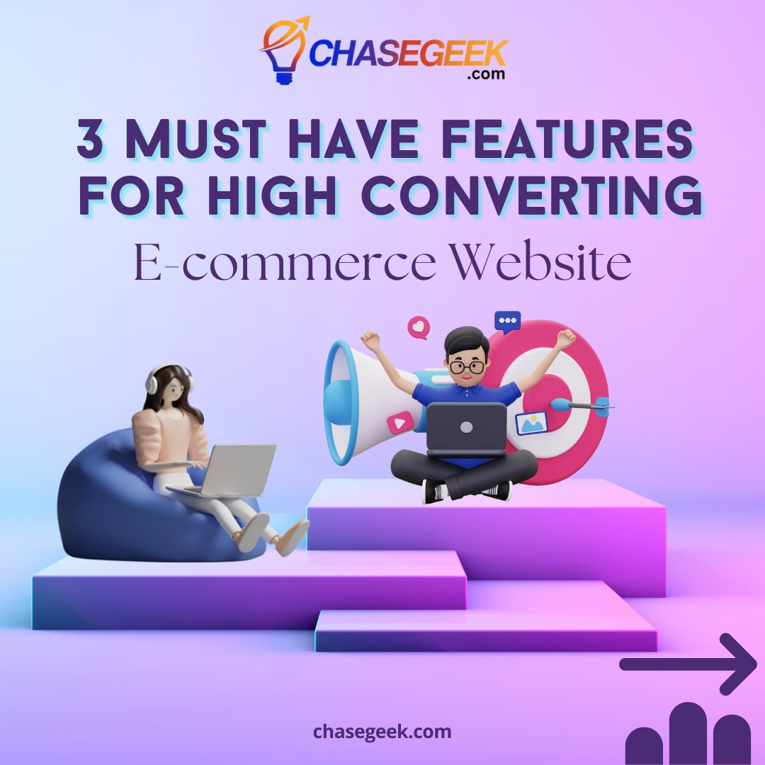 chasegeek's tweet image. Want a high converting e-commerce site? 🚀
Your store needs three key features: mobile responsive design, easy navigation, and high-quality product images.
Ready to boost your conversions?
Connect with Chasegeek to make your online store perfect!
#Ecommerce #Conversion