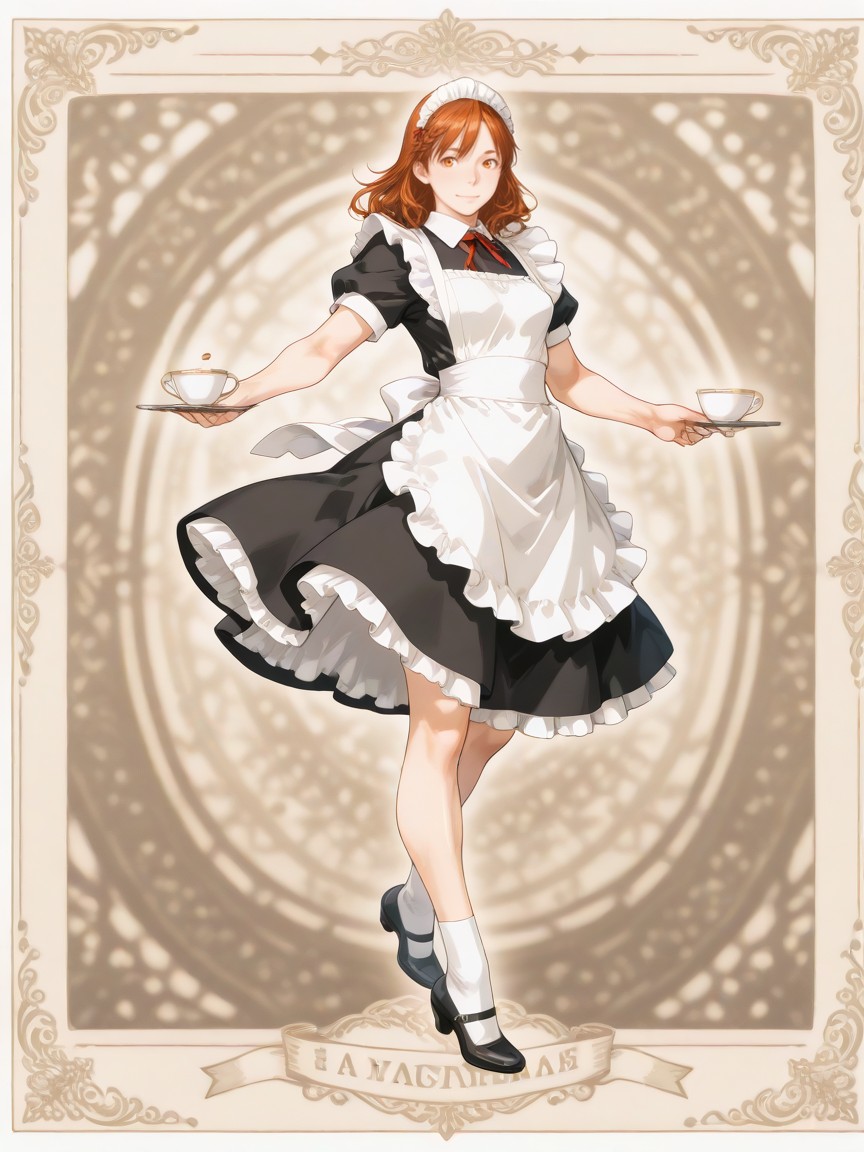 #メイド曜 #AIイラスト
お茶をお持ちしました☕👩☕