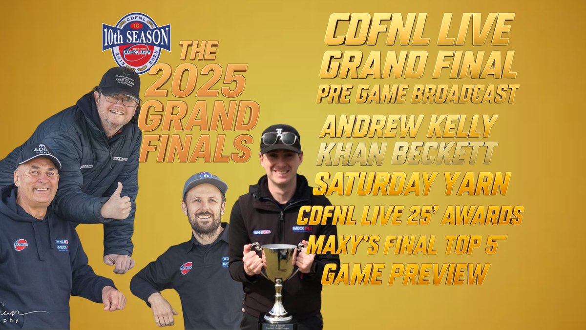 🎙️ About to hit the airwaves for the last time in 2025 with a HUGE Pre Game Show 

📻 106.3 FM
📱 Listnr App
📺 AFL Barwon TV