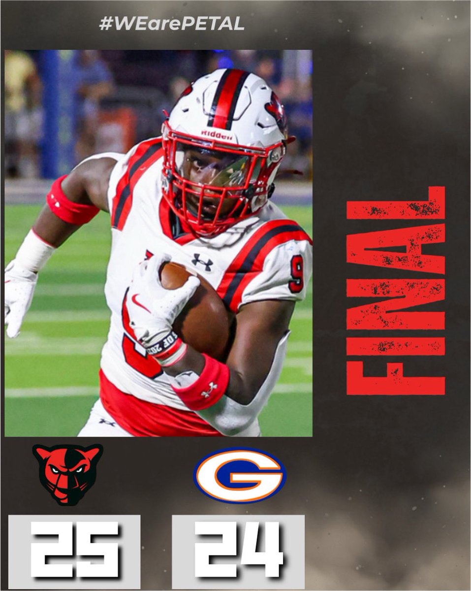 Petal Panther Football (@petalpantherfb) on Twitter photo Final from Gulfport:
#WEarePETAL Final from Gulfport:
#WEarePETAL
