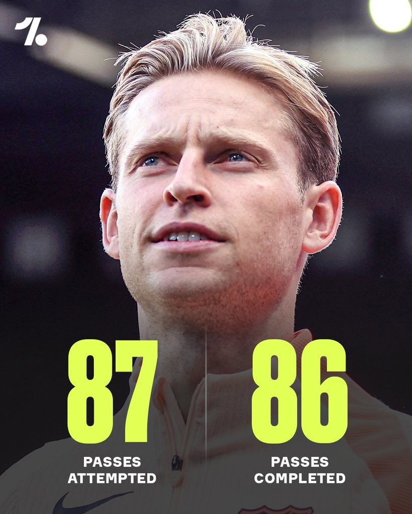 <a href="/FabrizioRomano/">Fabrizio Romano</a> Frenkie de Jong put on a midfield masterclass against Newcastle 🎯🇳🇱