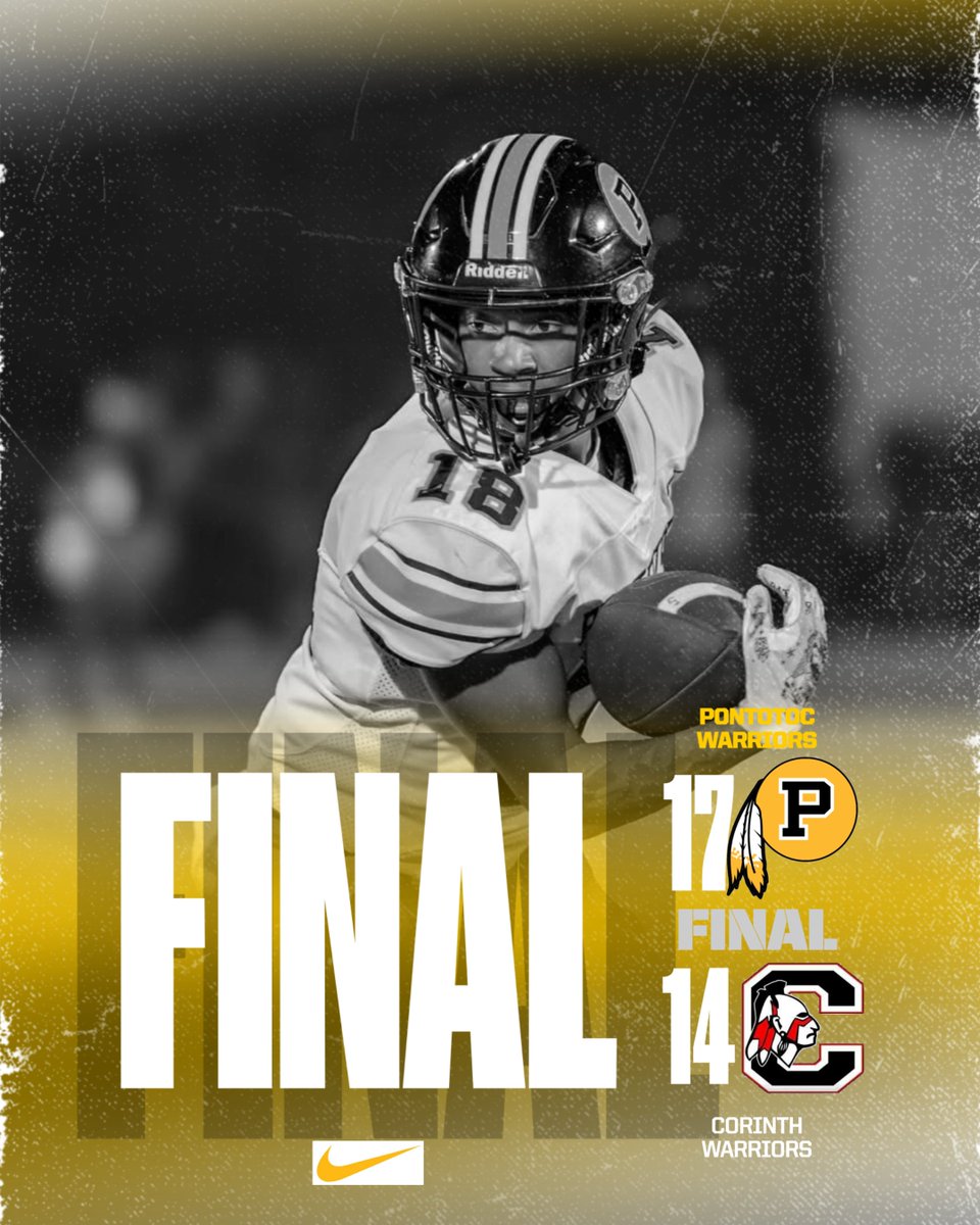 Warriors win a physical contest against Corinth in the Hollow. We will be on the road next week to face the New Albany Bulldogs.

#NewEra
#WarriorPride