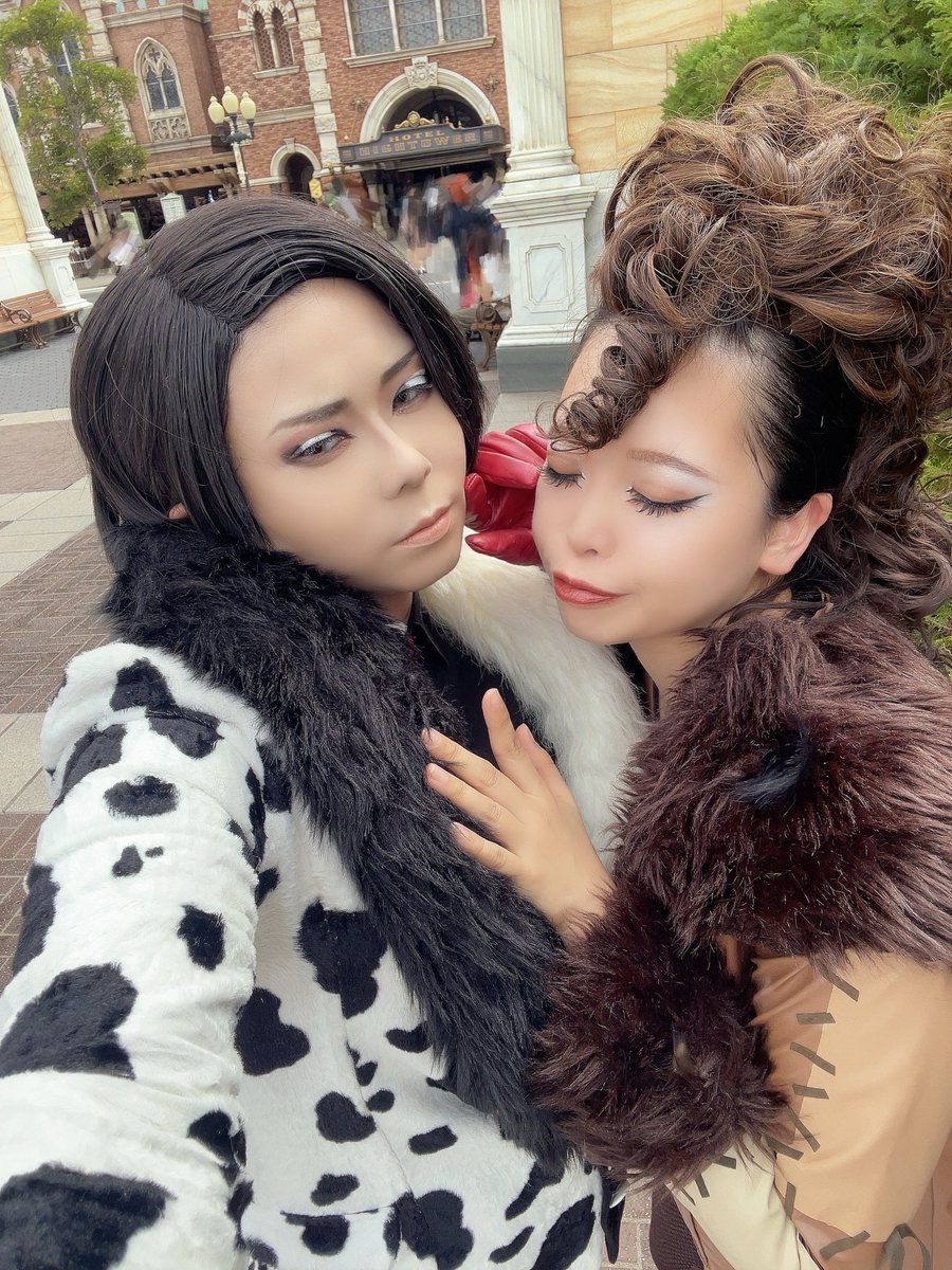 🐱❤️❤️❤️❤️❤️
🐶💢💢

#Dハロ仮装　#Dハロ仮装2025
#手下仮装