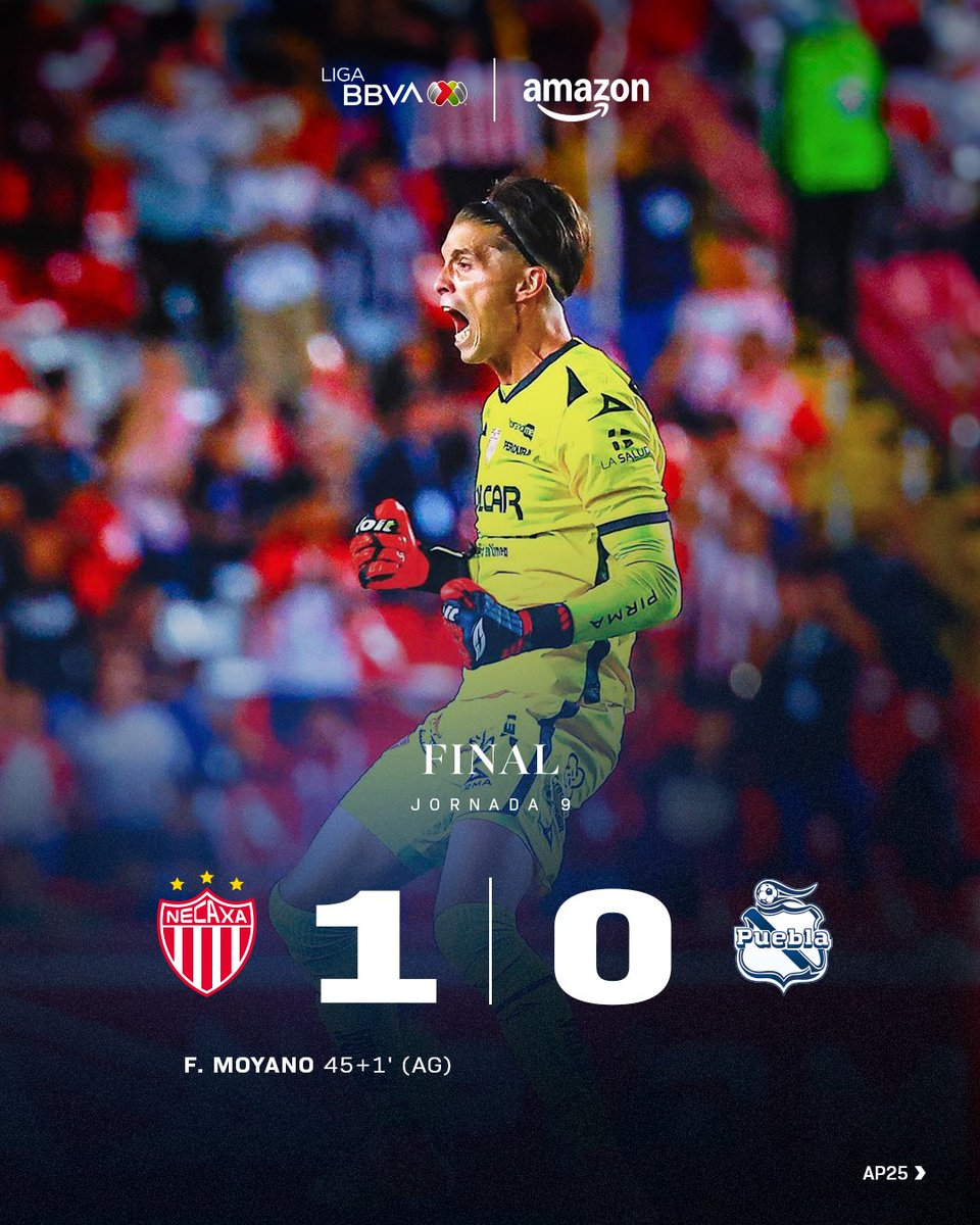 Liga BBVA MX (@ligabbvamx) on Twitter photo ¡Rayo recargado! ⚡
<a href="/ClubNecaxa/">Club Necaxa</a> volvió al triunfo y ligó su cuarta victoria consecutiva sobre <a href="/ClubPueblaMX/">Club Puebla🎽</a>. 🙌 Los de la Franja suman 11 visitas sin ganar. 🫣
* Marcador entregado por <a href="/amazonmex/">Amazon México</a> 📦
📝 Los detalles: bit.ly/46LVKN5
#J9 #AP25 | #LaLigaDeLaAfición ¡Rayo recargado! ⚡
<a href="/ClubNecaxa/">Club Necaxa</a> volvió al triunfo y ligó su cuarta victoria consecutiva sobre <a href="/ClubPueblaMX/">Club Puebla🎽</a>. 🙌 Los de la Franja suman 11 visitas sin ganar. 🫣
* Marcador entregado por <a href="/amazonmex/">Amazon México</a> 📦
📝 Los detalles: bit.ly/46LVKN5
#J9 #AP25 | #LaLigaDeLaAfición