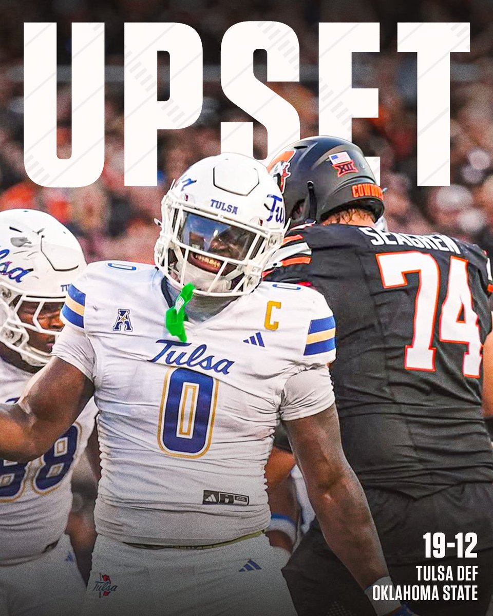 TULSA GOES INTO STILLWATER AND UPSETS MIKE GUNDY AND OKLAHOMA STATE 😱