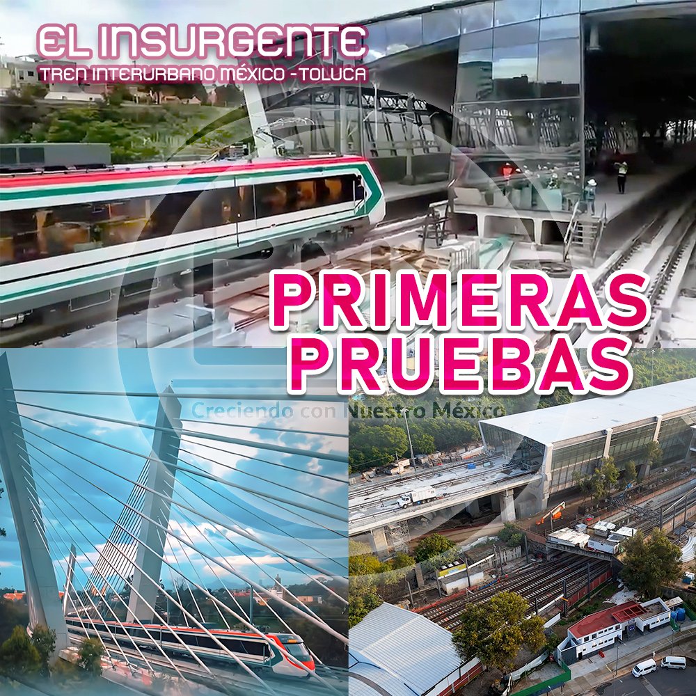 Ver video: youtu.be/9u83--iaGAc
🔥¡Entérate!
⭐Increíble, ya iniciaron las pruebas desde Santa Fe a Observatorio del Tren El Insurgente.