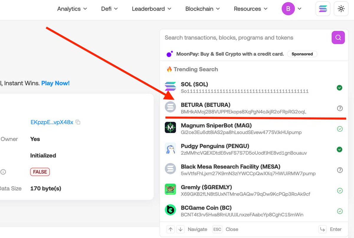 🚨 Betura Breaks Into Solscan Trends 🚨

Betura fam, the chain is talking — $BETURA has entered the Trending Searches on Solscan! 🔥

Every search. Every click. Every holder checking in. It all adds up to one message: the world is watching Betura rise. 📈⚡️

This isn’t just a