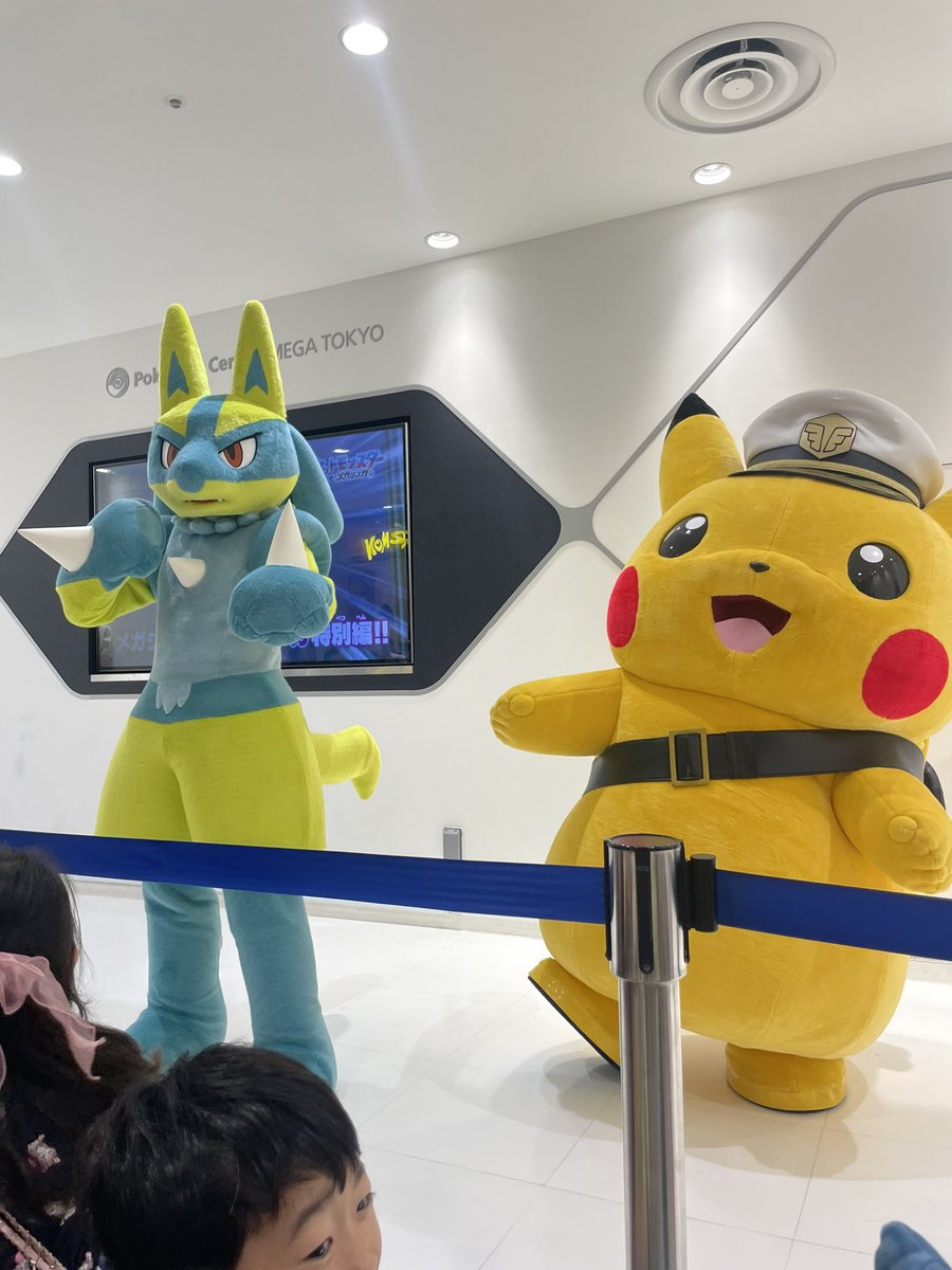 #ポケモンセンターメガトウキョー
キャップ⚡️色違いのルカリオに会いにやってきました☺️
