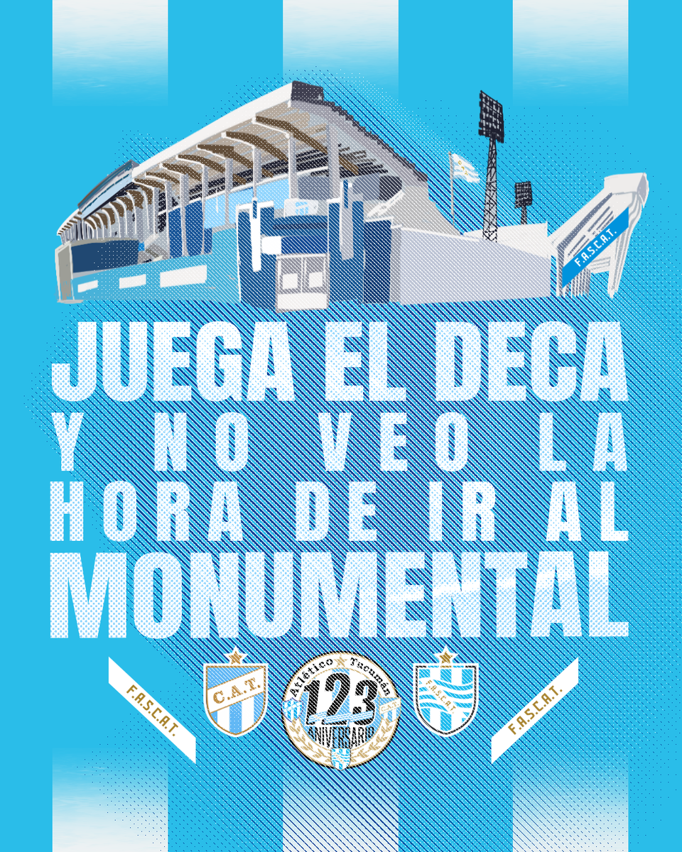 🗣️ #VamosLosDecanos!!!!
💙 ATLÉTICO TUCUMÁN 💙