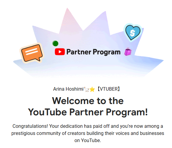 🌟 Big News, Twinkles! 🌟

I’m officially a YouTube Partner!! ✨💖

Thank you so much to my amazing community for helping me reach this milestone. Honestly, I thought it would take a whole year to get here… but together, we achieved it in such a short time! 🌙 I’m so proud and