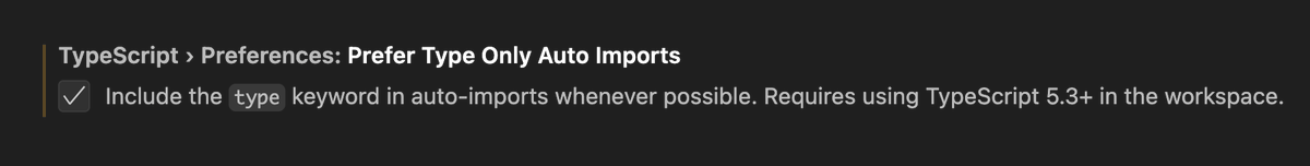 kevcodez's tweet image. Quick tip: Activate this setting in @code to automatically use type imports when possible