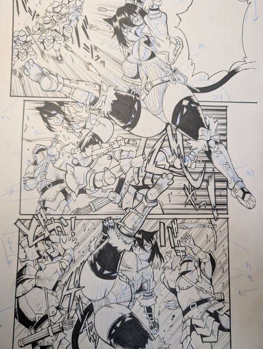 描き足し大股開きビレナ。 