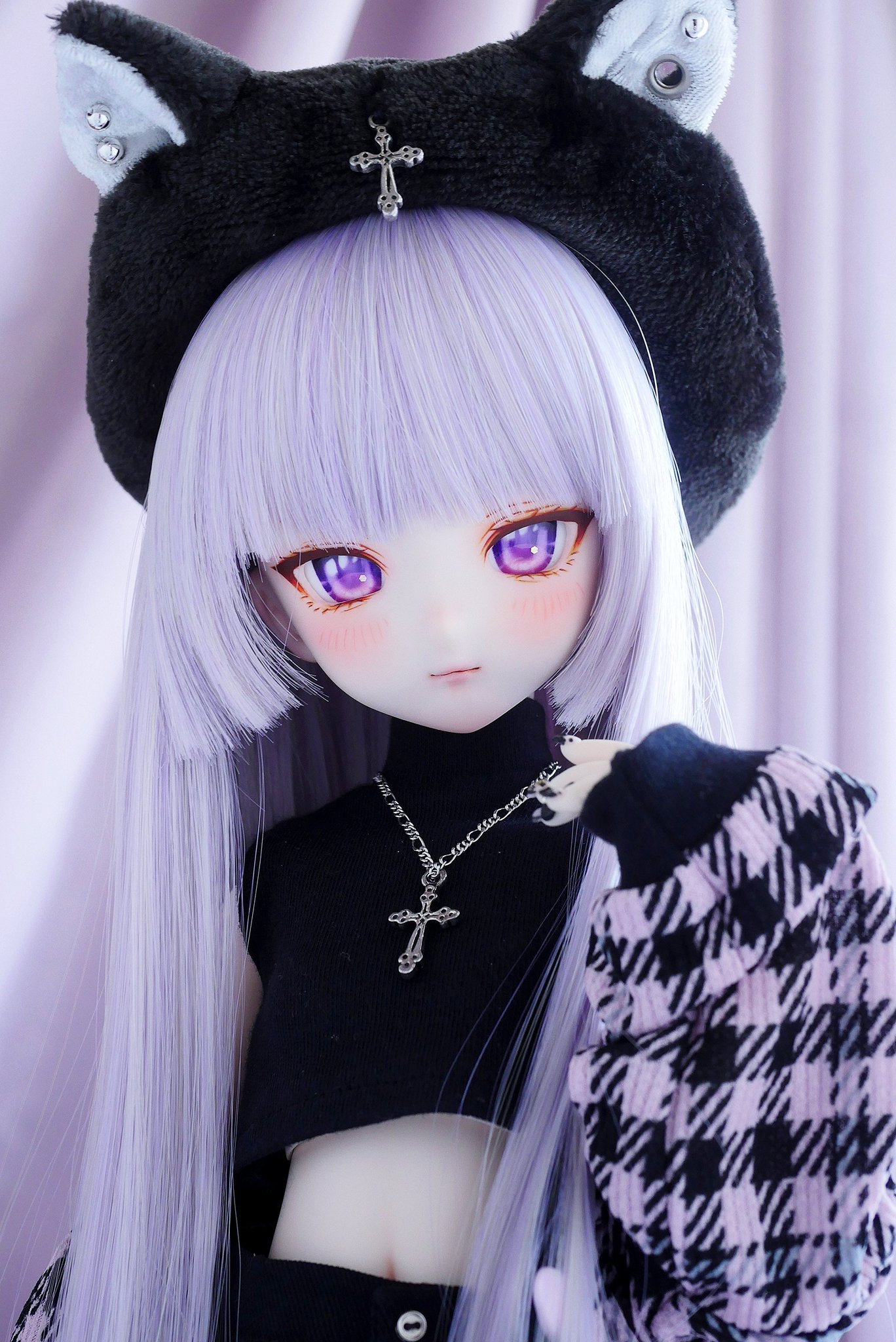 smilerabbit様 シュガーバニーズ(くろうさ) ぬいどりドールS（ぴたっとふれんず