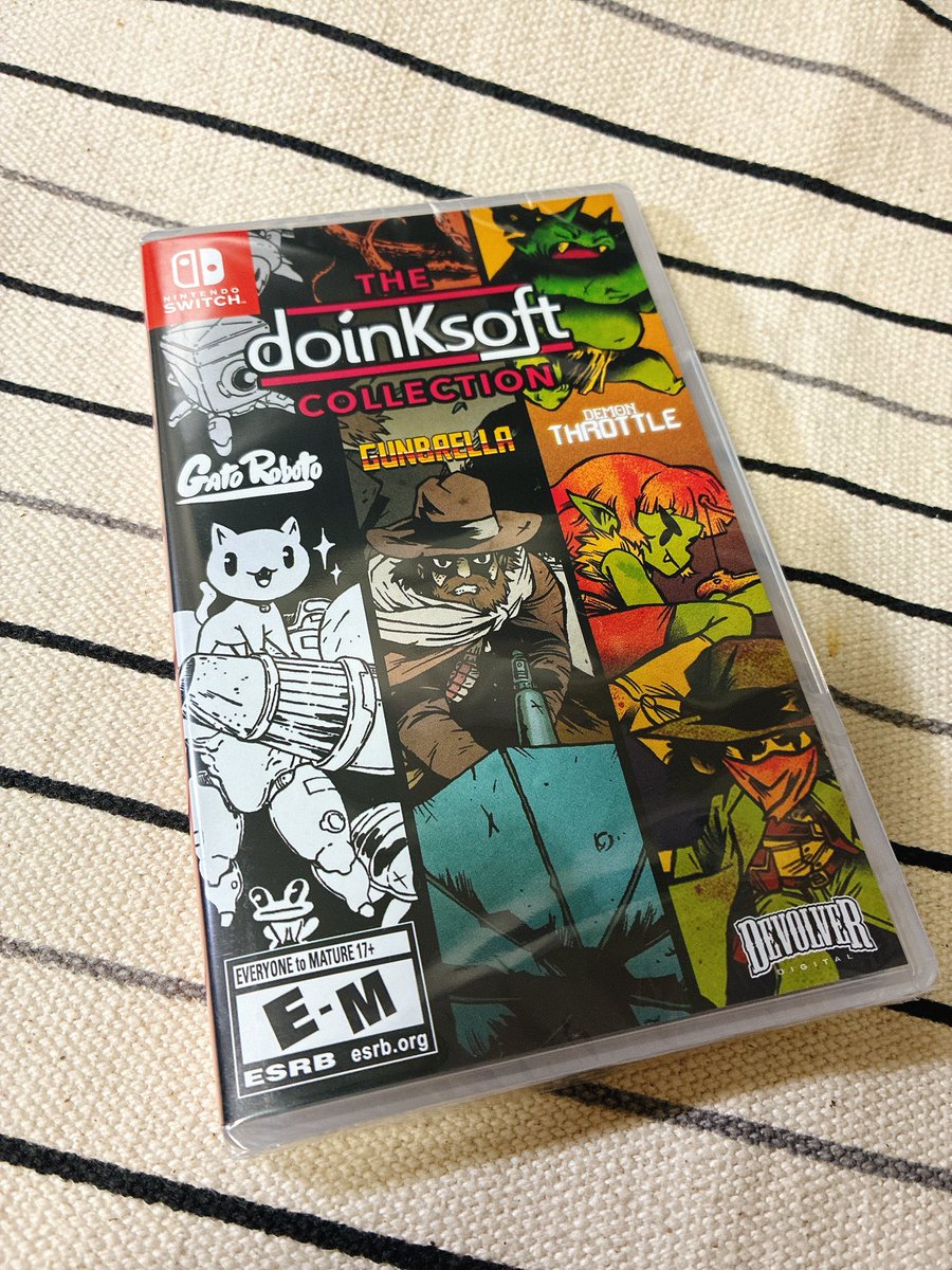PSfuu_games's tweet image. bitgamesさんから届いてた！
doinksoft collection！
Demon Throttleは今のところDL版も出てなくてパッケージのみらしい！