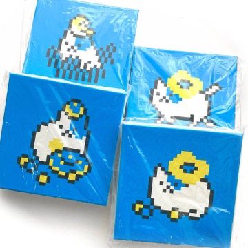 明日の #shibuyapixelart2025 に向けて移動。今日は前日祭にいきます。
今回もグッズいろいろ準備しました。お品書きに無いステッカーとかも用意できそう。