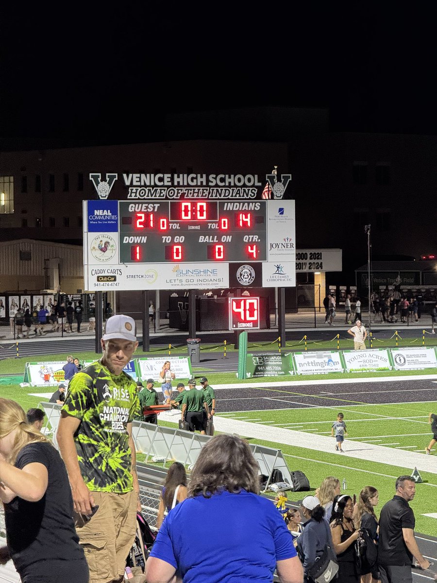 21-14 Win Over Venice….