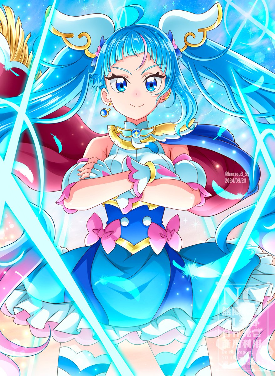 キュアスカイ ,ソラ・ハレワタール 「お気に入りの過去絵でお祝い #ソラハレワタール生誕祭2025 #キュアスカイ生誕」|半蔵のイラスト