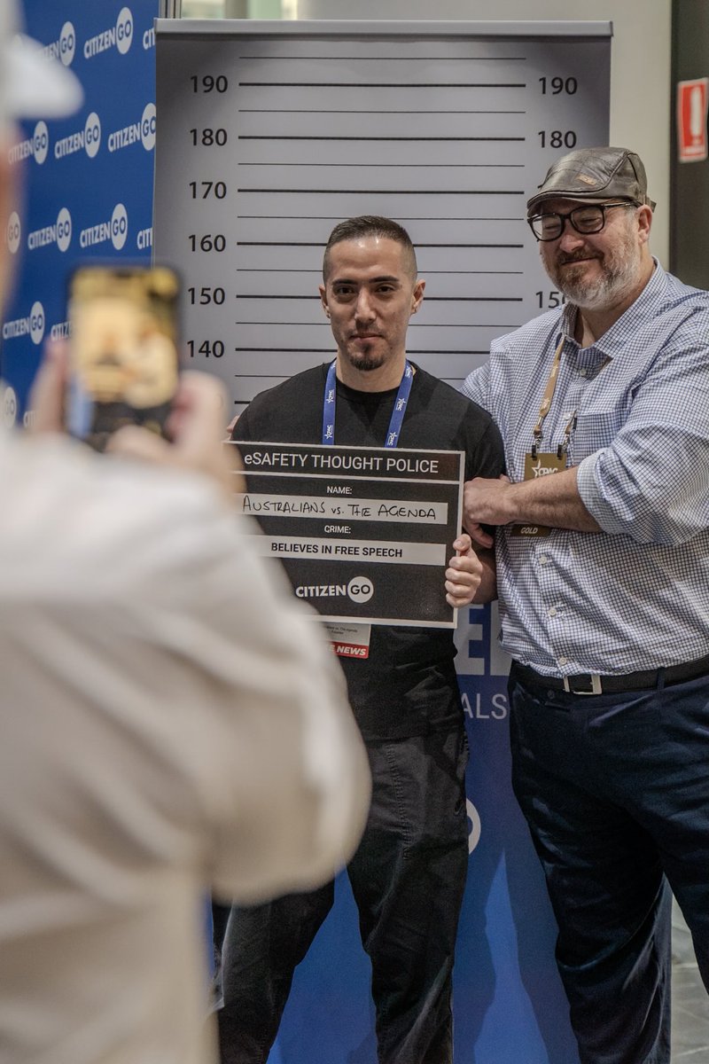 Anthony <a href="/ausvstheagenda/">Australians vs. The Agenda</a> Khallouf at <a href="/CPACaustralia/">CPAC Australia</a> with <a href="/NationFirstAust/">George Christensen</a> at the  <a href="/CitizenGO_AU/">CitizenGO Australia</a> booth