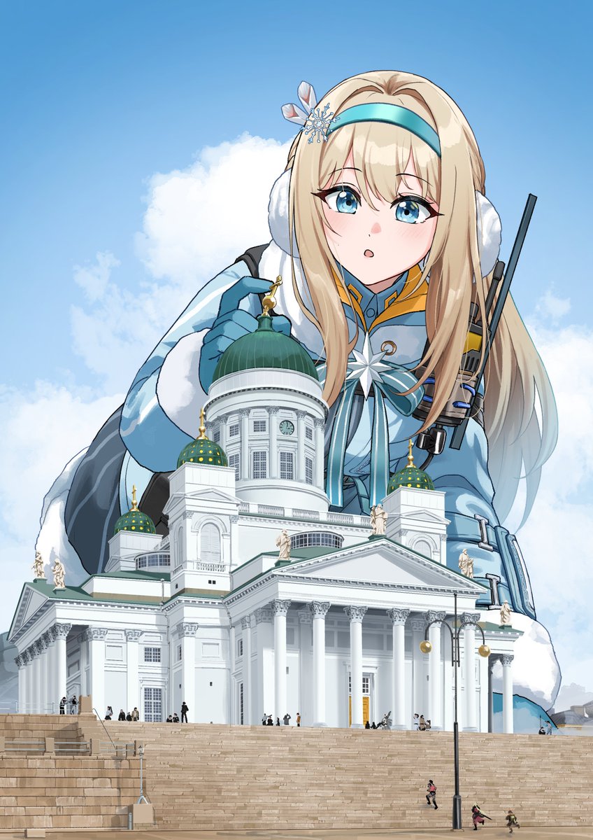 Suomi  

Private artist     
#GirlsFrontline2 #少女前線２ #巨大娘 #giantess #소녀전선2 #ドールズフロントライン２