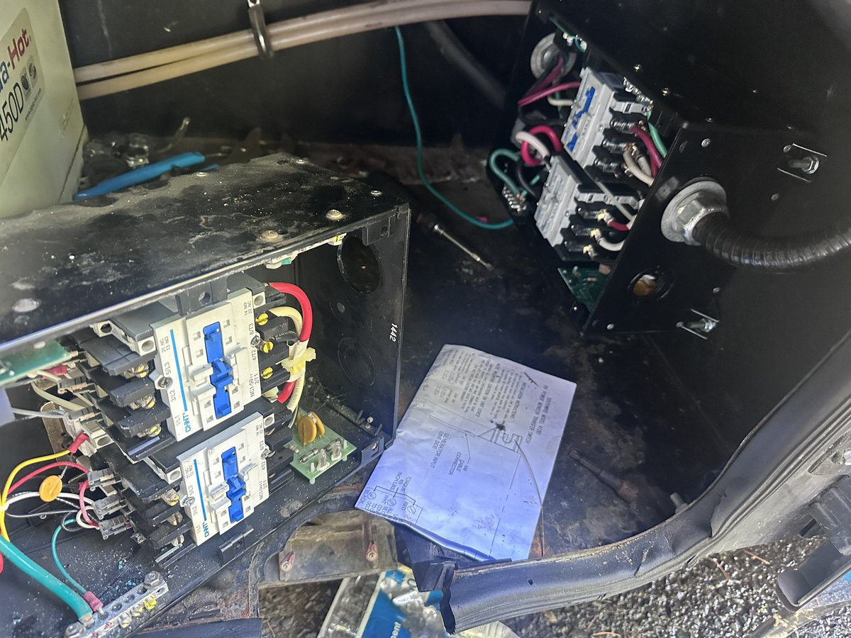 MikeChritton's tweet image. Swapped out a defective transfer switch.