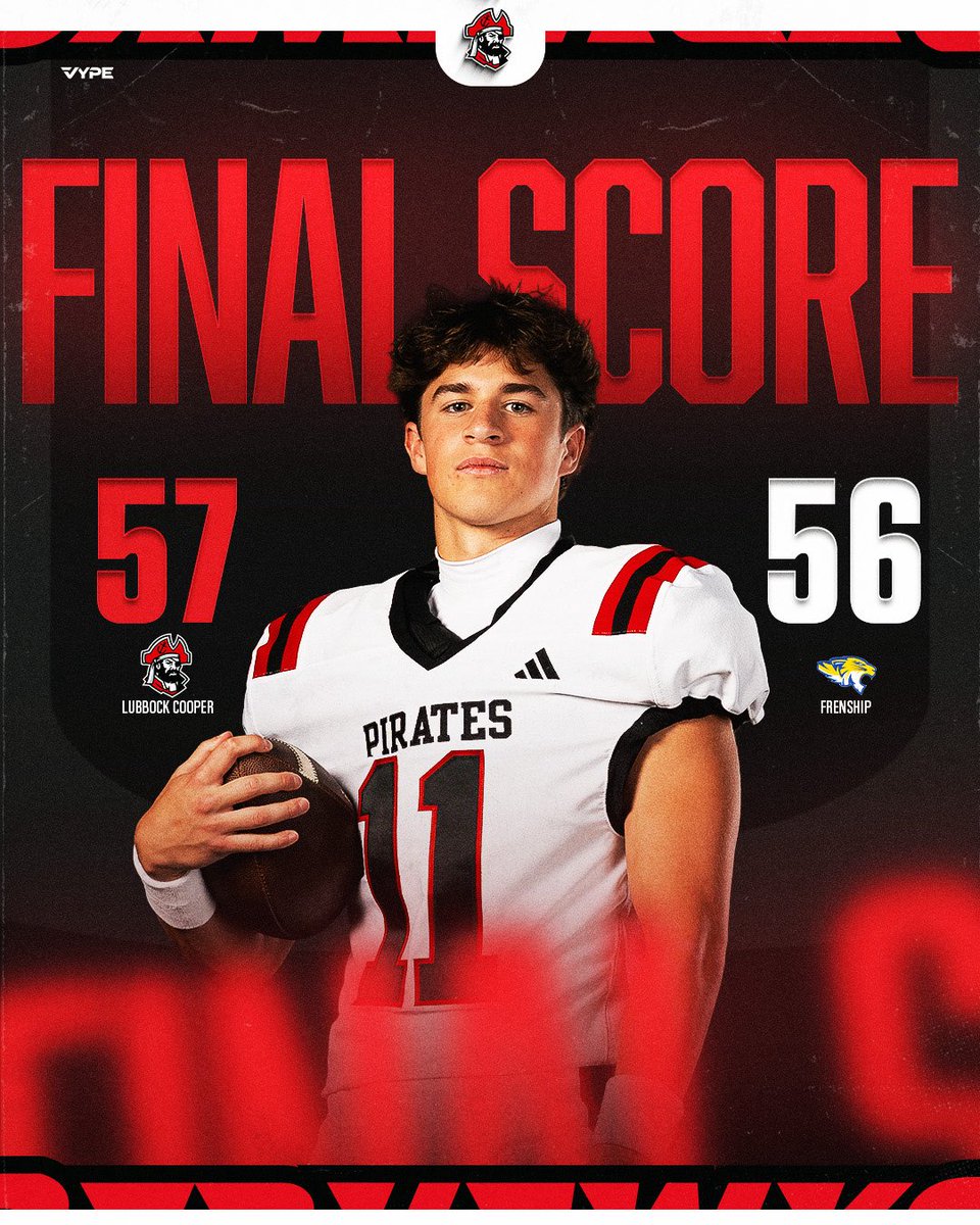 The final from Wolfforth:
Lubbock-Cooper Pirates - 57
Frenship Tigers - 56

Way to fight until the very end, Pirates!