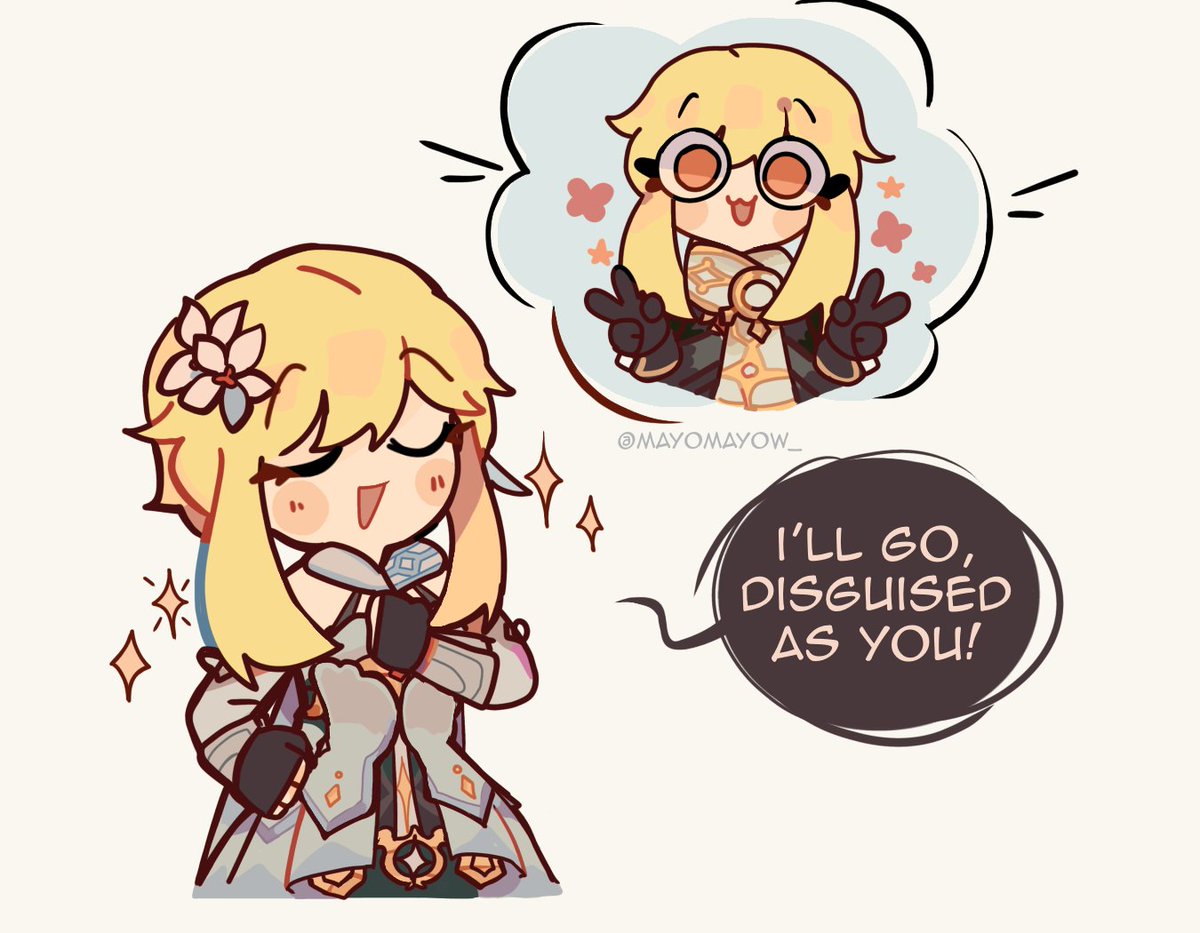 MayoMayow_'s tweet image. Lummy
#GenshinImpact #Lumine #Aether