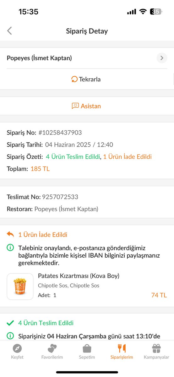 KTurkolog's tweet photo. 4 Haziran 2025 tarihinden beri 11 kez IBAN isteyip paramı iade etmeyen Trendyol ile artık farklı mecralarda hakkımızı arayacağız. Sizinle iletişim kurarak bu işi halledemeyeceğiz anlaşıldı. @Tgodestek @TrendyolDestek @THRHMerkez @TuketiciBasvuru https://t.co/YEdPrxmSAy