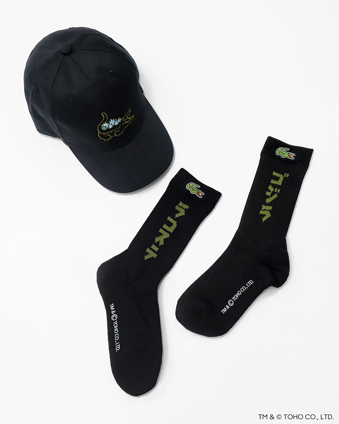 LACOSTE ゴジラ CAP BLACK キャップ