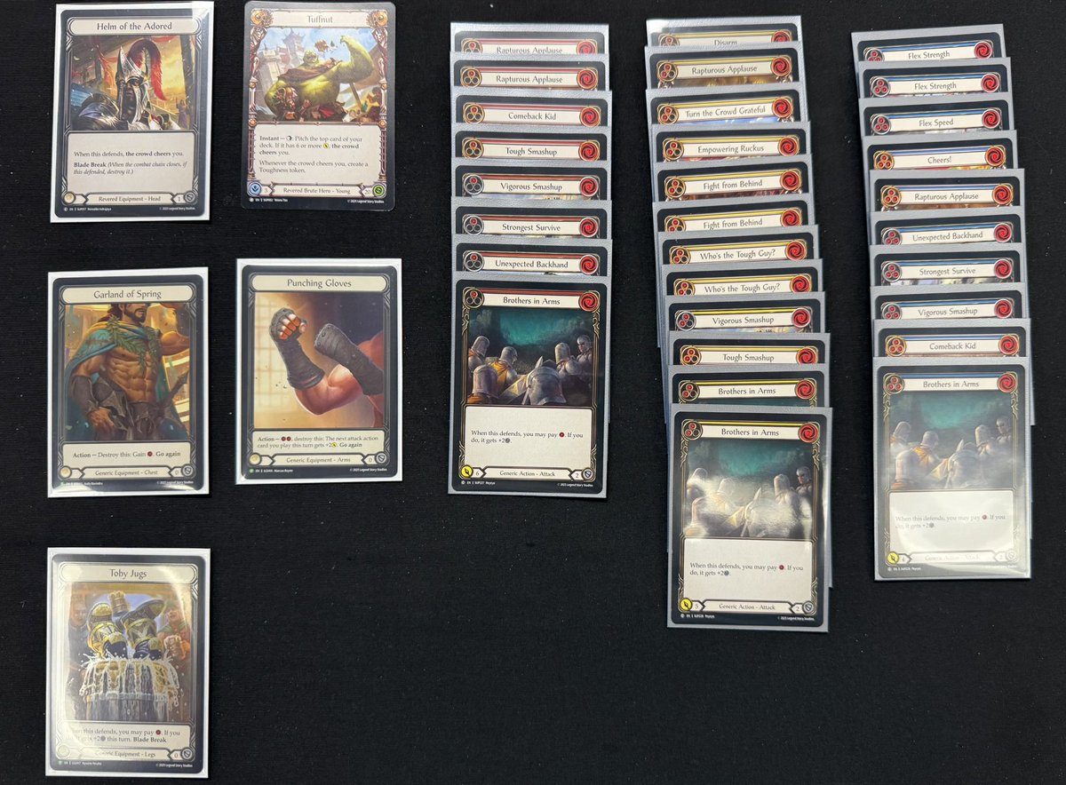 2-1 Tuffnut deck at pre-release 🙂 Yellow sixes are key.