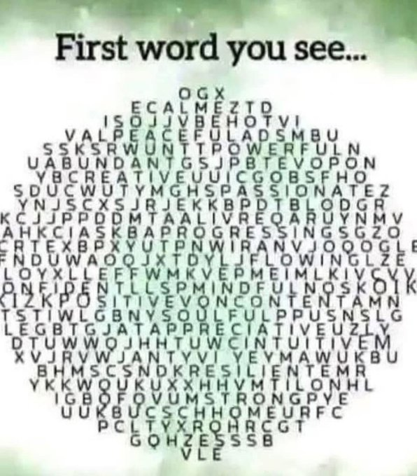 iTheWolfman's tweet image. First word you see?