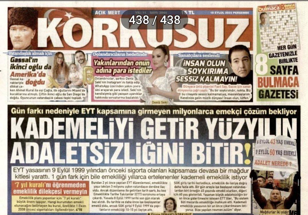 İlle de HAK
İlle de ADALET
Adil emeklilik hakkı için;
👉Tek ses KADEME‼️
<a href="/EmadDernegi/">EMEKLİLİKTE ADALET DERNEĞİ ⚖️</a> 
#TekSesKademe