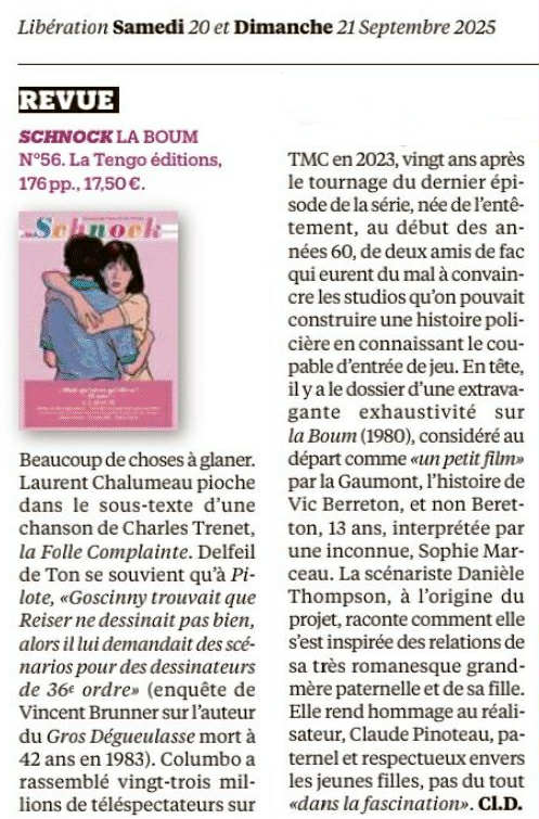 "Schnock" dans "Libé".