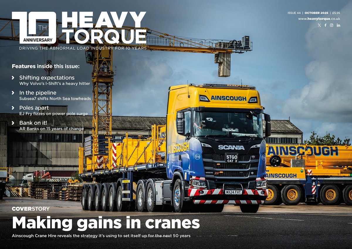 The October issue of HeavyTorque is now on sale!

Order your copy today 👉 heavytorque.co.uk/shop/forty-fou…

Featuring: Ainscough Crane Hire, Subsea 7 Official, A R Banks Ltd, Volvo Trucks I-Shift, EJ Fry Transport &amp; Plant Hire Ltd, E Quinn Contracts and much more!

#HeavyTorque