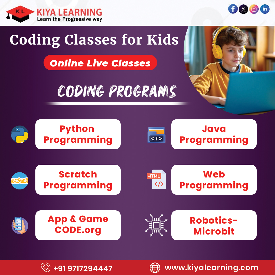 kiya_learning's tweet image. Unlock your child’s potential with our online live coding classes for kids!
#CodingForKids #KidsCodingClasses #OnlineLearning #LiveCodingClasses #STEMForKids #FutureReadySkills #KidsLearnToCode #21stCenturySkills #CodingMadeFun #DigitalLearning