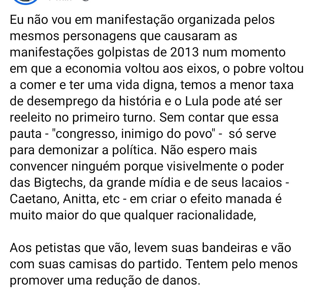 Essa é minha última postagem sobre as manifestações do dia 21.