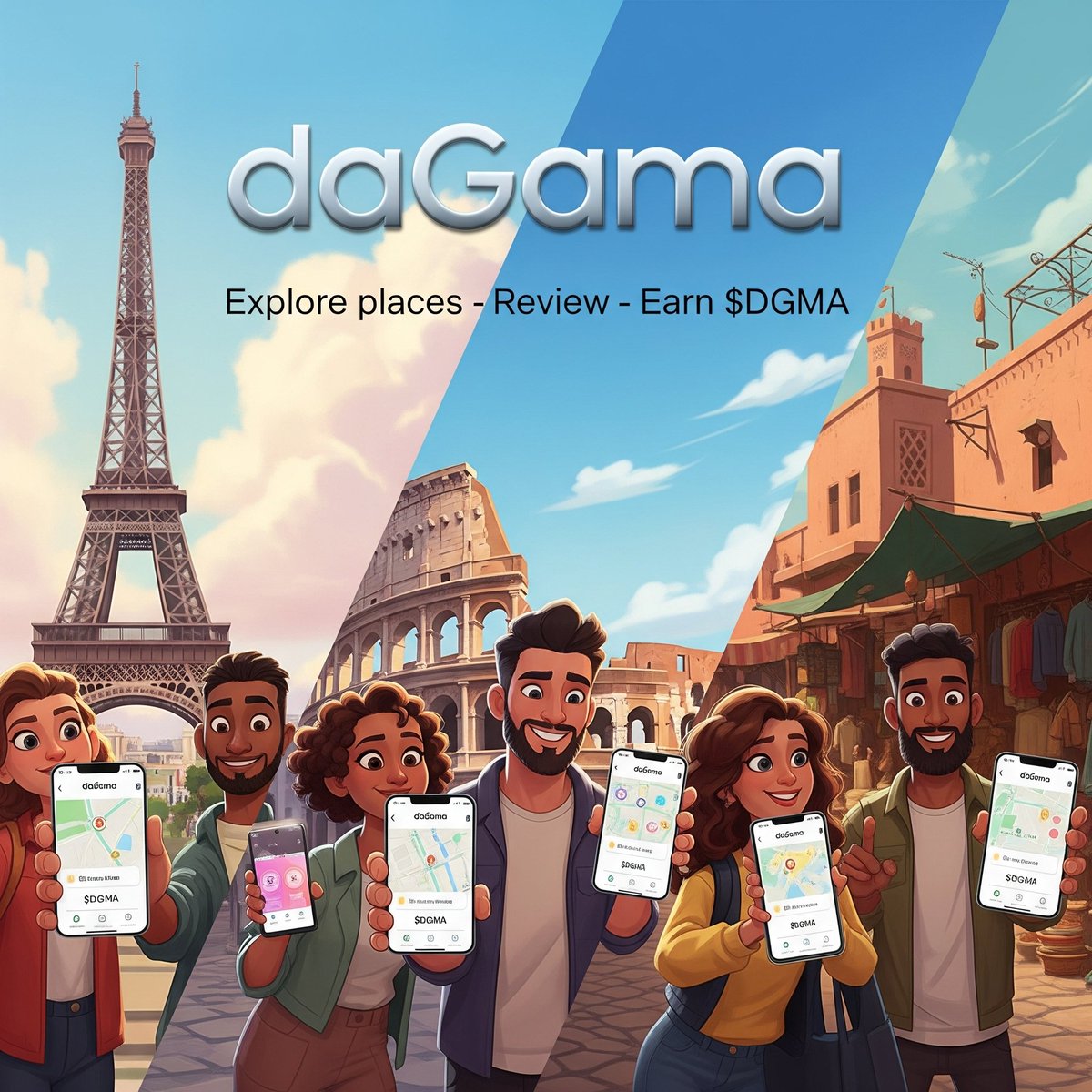 AetherCrypto1's tweet photo. Explore breathtaking places worldwide with 

@dagama_world ✨

! Ditch fake reviews for authentic discoveries, mint NFTs, and earn $DGMA rewards. TGE drops Sep 25 – join the airdrop today! ✨

#daGama #RealAdventures #BinanceAlpha https://t.co/g7bYf4K9If