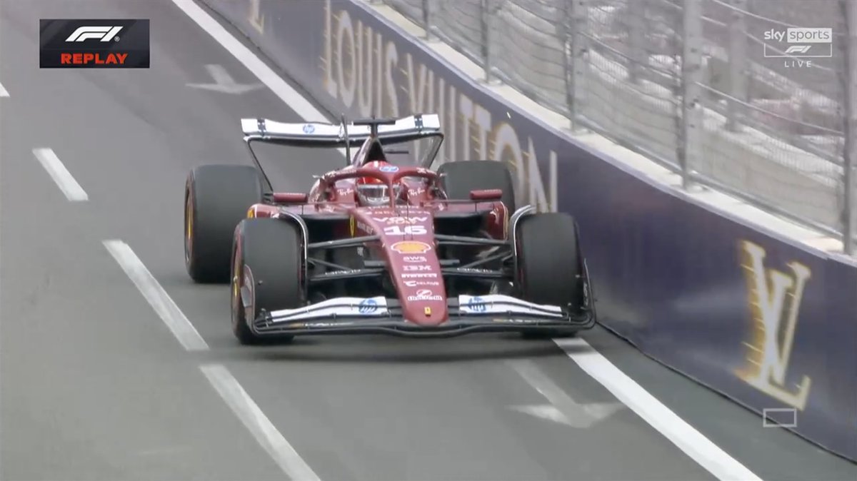 Leclerc duvara öpücük konduruyor 

#AzerbaijanGP #F1