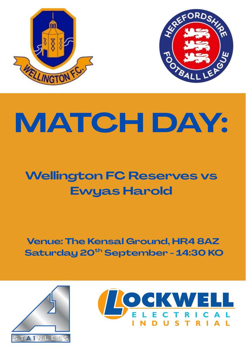 ⚽️ GAME DAY ⚽️ 

Today sees us face a tough opposition in Ewyas Harold. We look to bounce back from a poor performance last week and start climbing the table 🍊🍊 

2:30 kick off @ The Kensal Ground ⚽️🍊