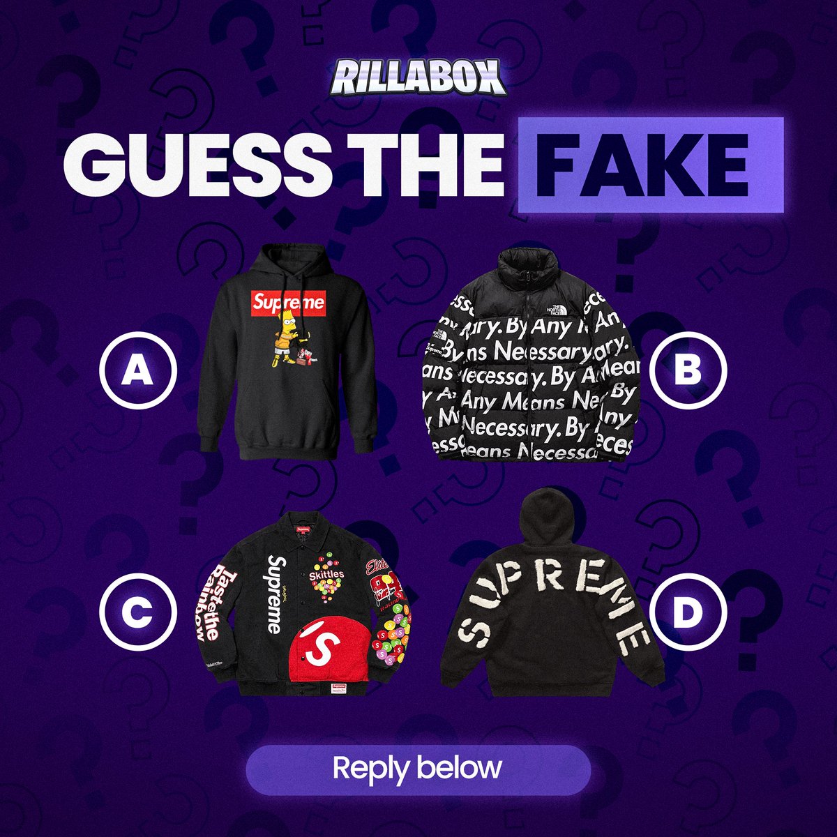 RillaBox's tweet image. Can you guess the FAKE item correctly?
Guess correct below & win $5👇