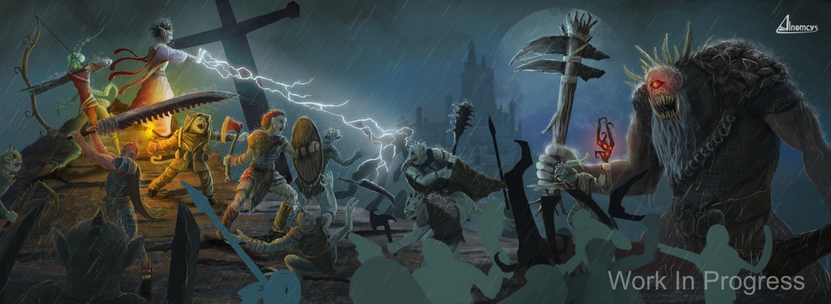 On continue, ça se détaille de plus en plus 😀
Un long travail pour ce qui sera très probablement l'illustration d'écran de mon prochain jeu : Épique !
#Epique #jdr #fantasy #dnd #Daggerheart