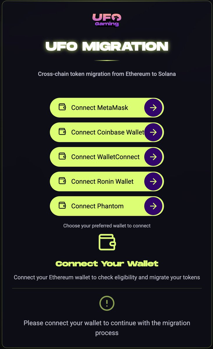 intodotspace's tweet image. Hey King Jago, you can click 'Connect Phantom' on Migrate.ufogaming.io. Also please check your X dm from Ace regarding your other questions.