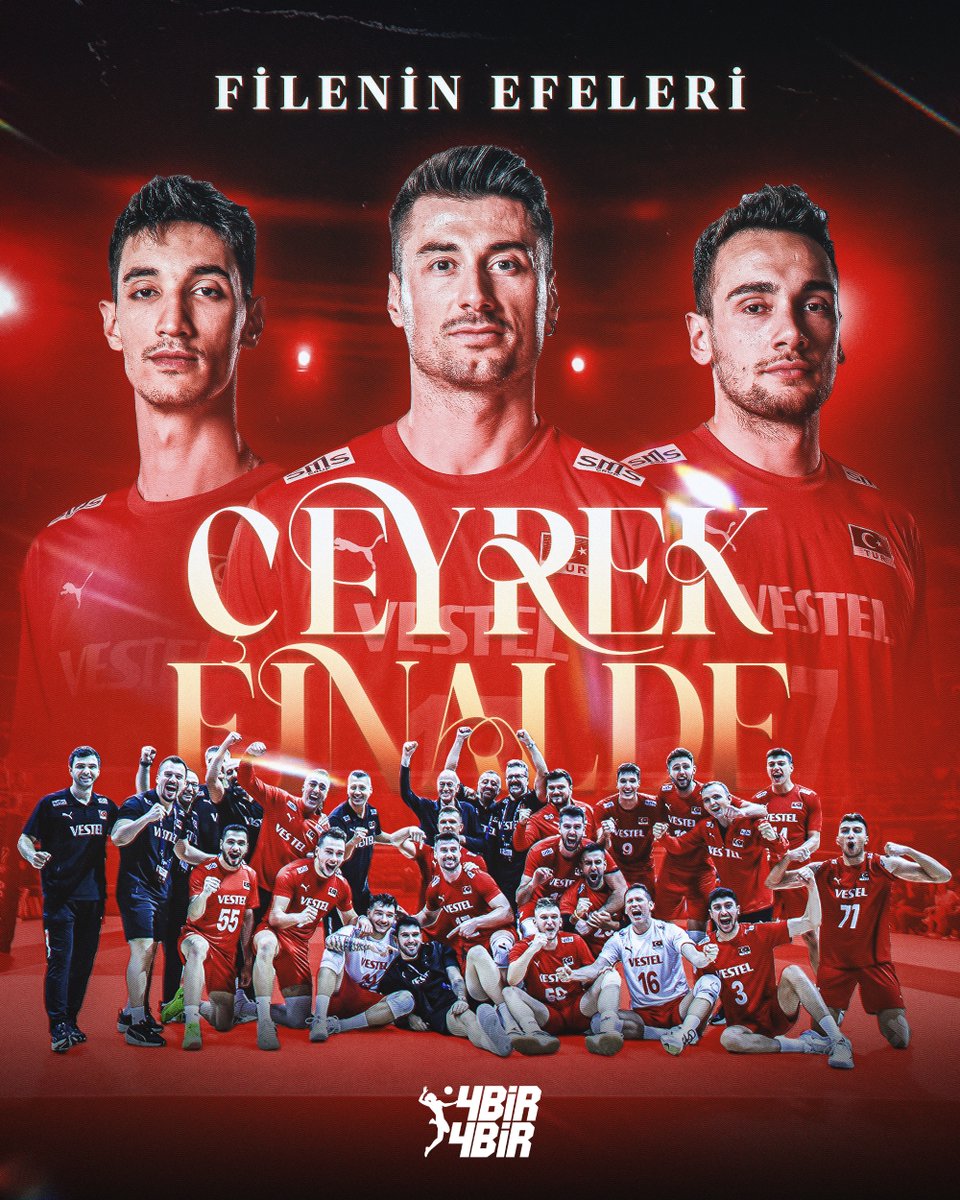 🧿 𝐓𝐀𝐑𝐈̇𝐇 𝐘𝐀𝐙𝐈𝐘𝐎𝐑𝐔𝐙 𝐓𝐀𝐑𝐈̇𝐇!! FİLENİN EFELERİ, TARİHİMİZDE İLK KEZ DÜNYA ŞAMPİYONASI’NDA ÇEYREK FİNALDEE!!!

🇹🇷 Türkiye 3 - 1 Hollanda 🇳🇱

🆚 27-29, 25-23, 25-16 ve 25-19