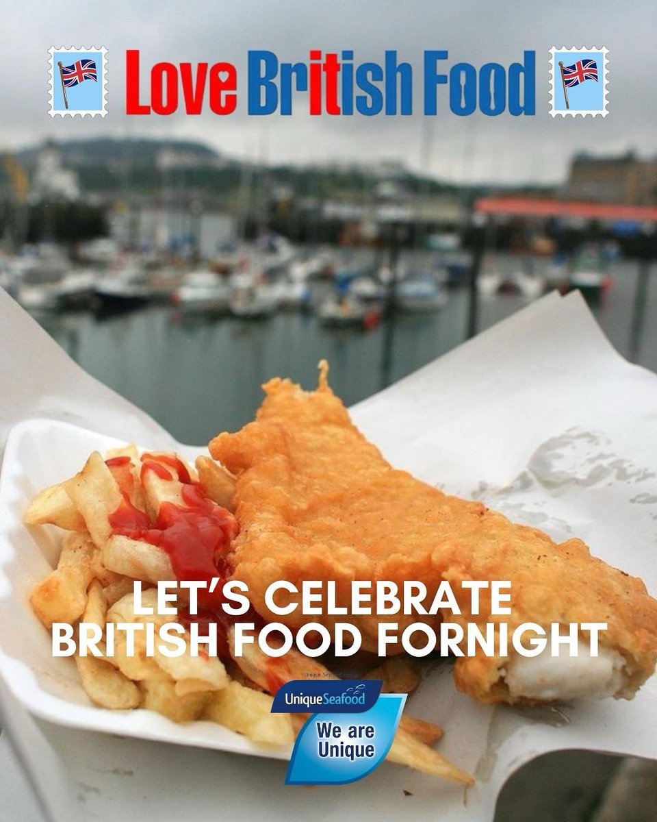 uniqueseafoodg's tweet image. Let’s celebrate British Food Fortnight 🇬🇧 🍽️ 

No better way than grabbing a traditional fish and chip dish this weekend! 

#support #supportyourcommunity #supportyourlocal #local #fish #chips #fishandchips🐟 #chipshop #british #britishfoodfortnight