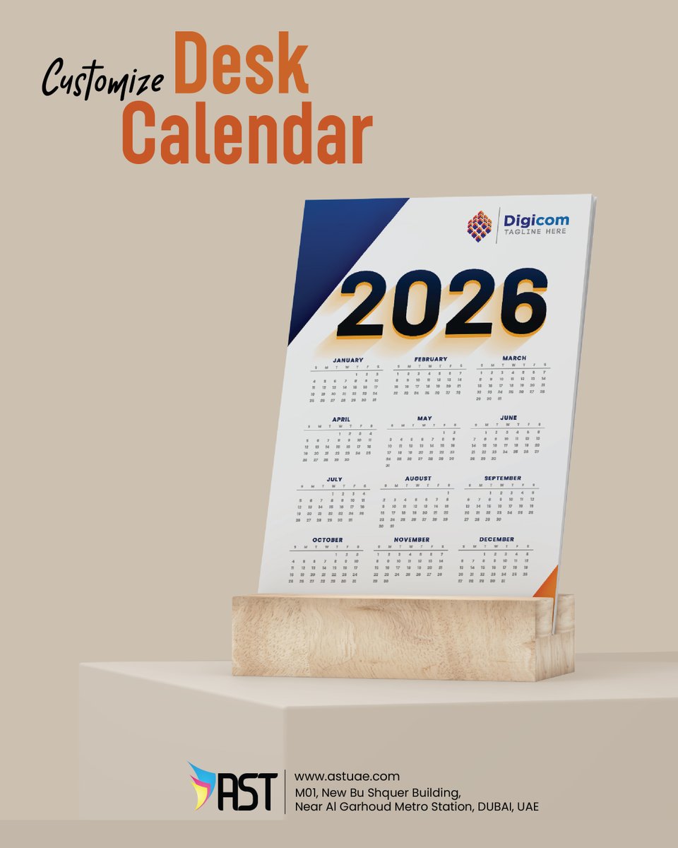 UaeAst's tweet image. 🗓 Create your customized desk calendar – designed for your brand!
🌐astuae.com
✉info@astuae.com
CONTACT NO:+971 42865911
#ASTUAE #DeskCalendar #CustomCalendar #DubaiPrinting #UAEDigitalPrint #CalendarDesign #CorporateGiftsUAE #PrintingCompanyUAE #Personalized