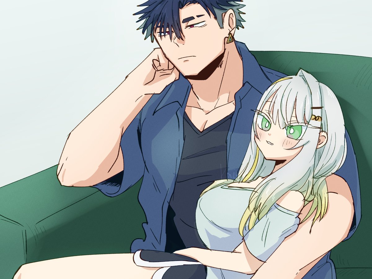 青つの　つのせが膝に乗ってる状態がデフォだと思ってる青山