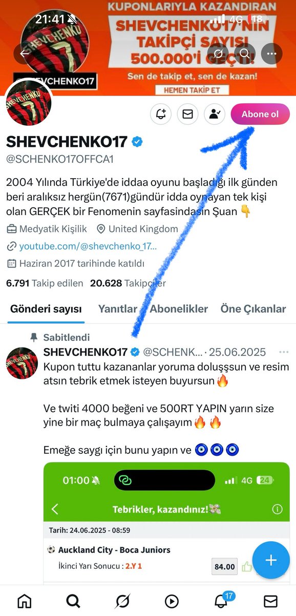 Abonelikte kuponlar paylaşıldı 🔥🔥✅✅👇👇

Sadece aboneler görüyor şansımız bol olsun🍀🍀🧿🧿🧿🧿🍀🍀