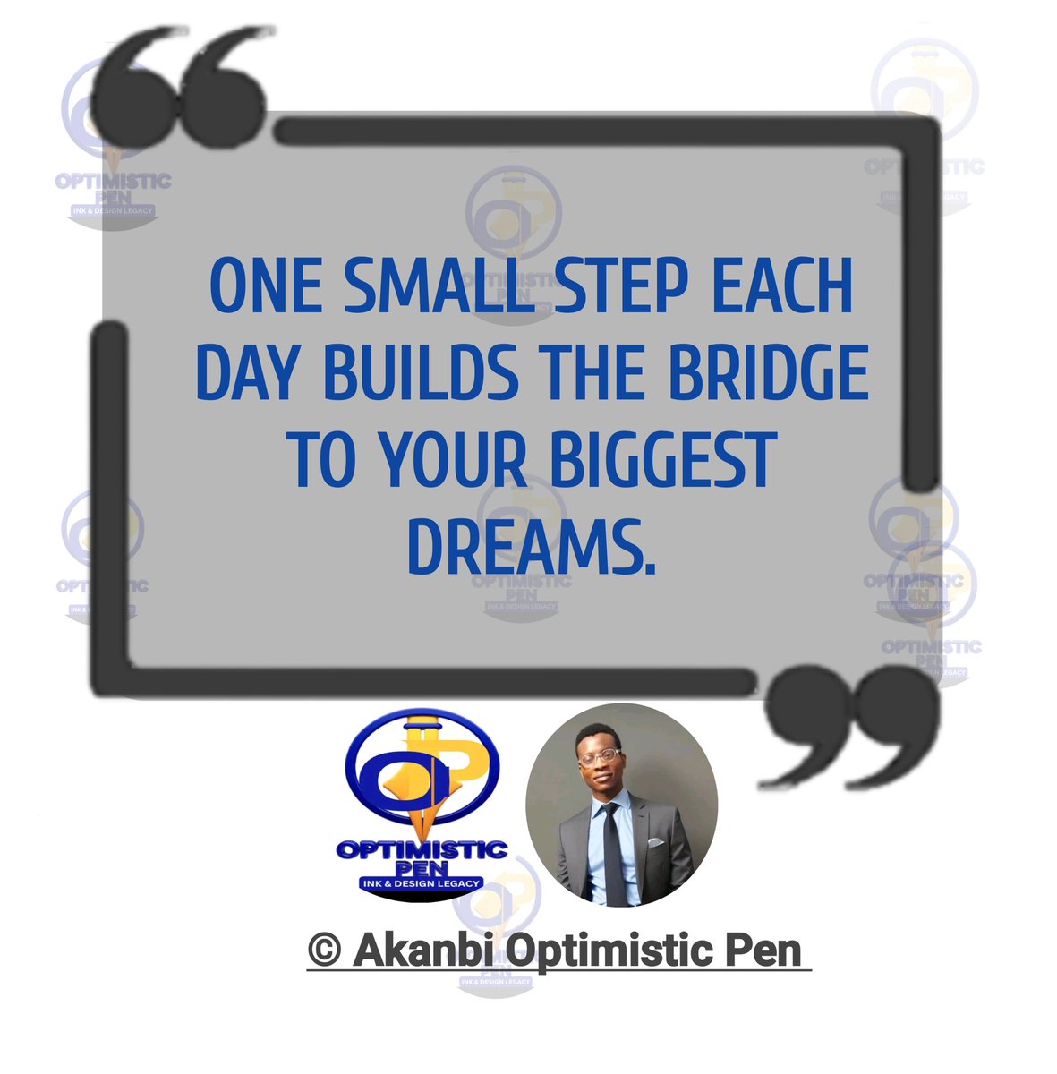 Optimisticpen's tweet photo. Success is built daily, not overnight. Keep moving. 
#DreamBig #KeepPushing  #SuccessMindset #DailyMotivation #OptimisticPen https://t.co/zrqVvnDye9
