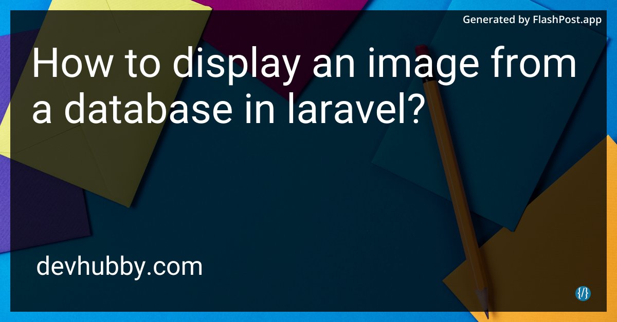 alieGotha's tweet image. Can my Laravel database host an art gallery, or do I need a secret passcode?"
Source: devhubby.com/thread/how-to-…
#CodingTips #ImageUpload #PHPDeveloper #PHP #image #database