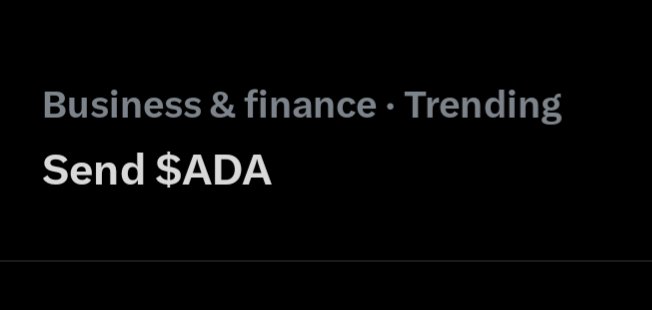 Send $ADA.