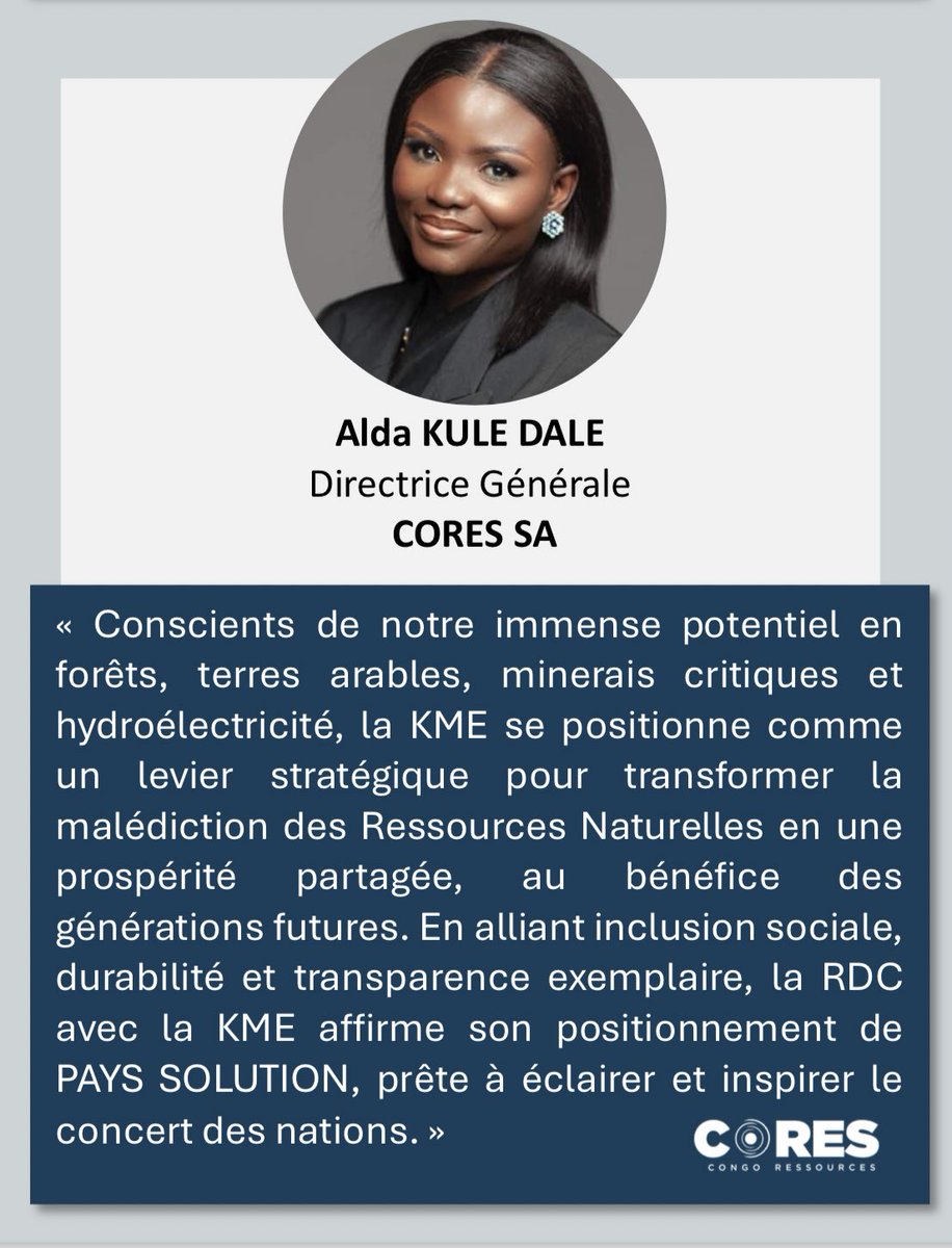 Kinshasa Mercantile Exchange est un outil voulu par le Président de la République, Chef de l’Etat, pour transformer nos richesses en prospérité partagée. KME ne laisse personne de côté.  ➡️ congoressources.cd/revue